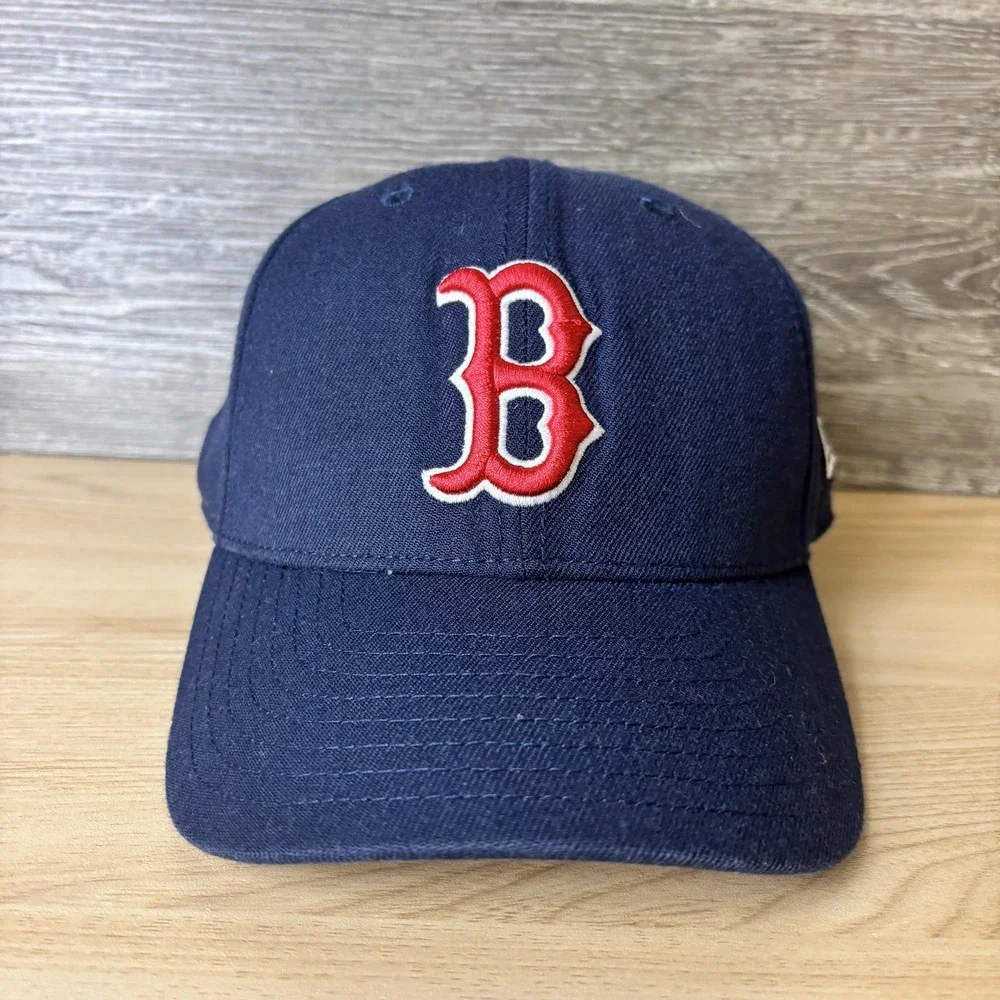 Boston Red Sox Hat Cap Strap Back Navy Blue MLB Baseball Mens New Era